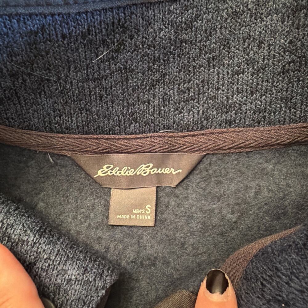 Eddie Bauer Blue Long Sleeve Pullover Sweater Size Small Men’s - Picture 3 of 6